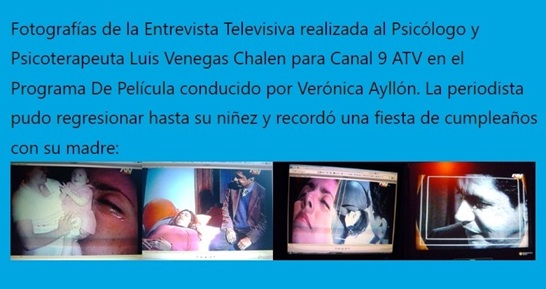 imágenes de video de Luis Venegas Chalen hipnotizando a una periodista de canal 9